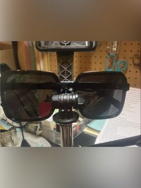 Classic Black Square Sunglasses - Tinted Lenses